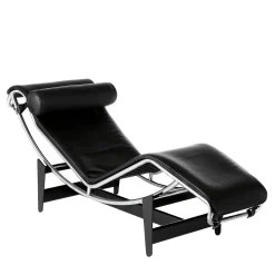 4 Chaise Longue À Reglage Continu By Le Corbusier & Pierre Jeanneret & Charlotte Perriand - Pelle nera*Cassina Online