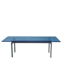 6 Tavolo Tube D'Avion #2 Blu, di Le Corbusier/Jeanneret/Perriand*Cassina New