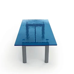 6 Tavolo Tube D'Avion #2 Blu, di Le Corbusier/Jeanneret/Perriand*Cassina New