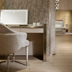 Adele Sedia in Tessuto Beige e Pelle*Visionnaire Hot