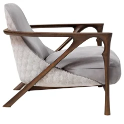 Alya Poltrona Lounge in Pelle Nabuk*Visionnaire Clearance