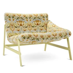 Amaca con sedia a sdraio con motivo beige e verde di Debonademeo Studio*Adrenalina Best