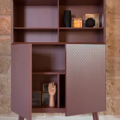 Armadietto alto Tiles Maroon*Barba Design Hot