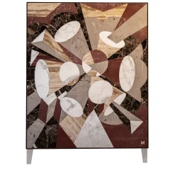 Armadietto basso Marmo Esplosione Marrone*Marzia Boaglio Online