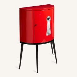 Armadietto curvo rosso Serratura*Fornasetti Discount
