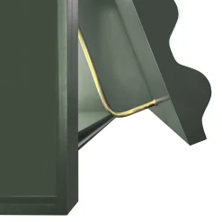Armadietto in MDF verde rosmarino Curl*DLA Design Lab