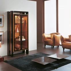 Armadio a 2 ante in ciliegio ed ebano*Annibale Colombo Clearance