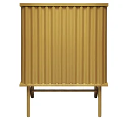 Armadio a 2 ante in MDF giallo oro Curl*DLA Design Lab Discount