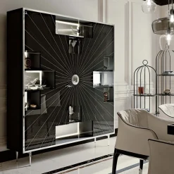 Armadio a 9 ante in metallo ed ebano Chantal*Tonin Casa Hot