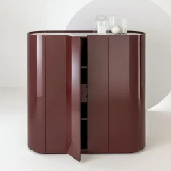 Armadio a 6 ante rosso laccato medio lucido*Laura Meroni Hot