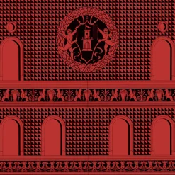 Armadio alto rosso Facciata Quattrocentesca*Fornasetti Sale