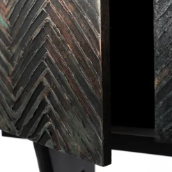 Armadio da bar in legno verde rame*BottegaNera Furniture Best