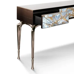 Aurora Consolle in Marmo e Acciaio Inox*Visionnaire Clearance