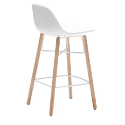 Babah W-SG-65 Sgabello da bar bianco*Chairs & More New