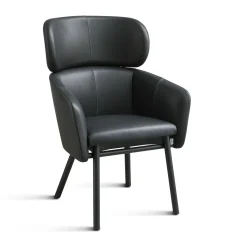 Balù XL Poltrona alta nera di Emilio Nanni*TrabA'