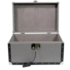 Baule piccolo Optical con borchie Nero Notte*Cassigoli Hot