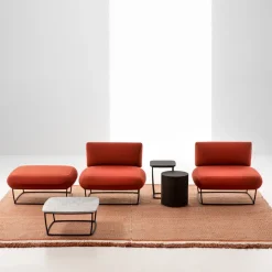 Bernard Ottomana grande arancione*La Cividina Outlet