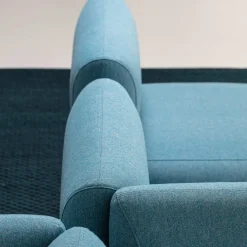 Bernard Poltroncina angolare blu chiaro*La Cividina New