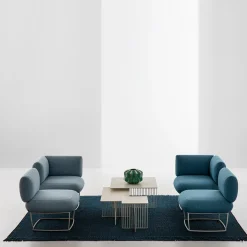 Bernard Poltroncina angolare blu chiaro*La Cividina New