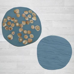 BonBon Tavolino irregolare dorato e blu polvere*Cupioli Best