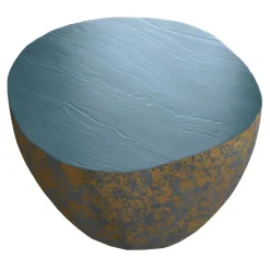 BonBon Tavolino irregolare dorato e azzurro*Cupioli Sale