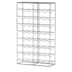 Bottillaria Portabottiglie da 48 bottiglie in metallo cromato*Enrico Girotti Sale