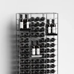 Bottillaria Portabottiglie da 84 bottiglie in metallo cromato*Enrico Girotti Hot