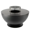 BQ157A Tulipano Barbecue Rotondo in Ferro Nero*LaFerrotecnica Hot