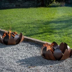 BR121 Braciere Ninfea in Acciaio Corten*LaFerrotecnica Discount