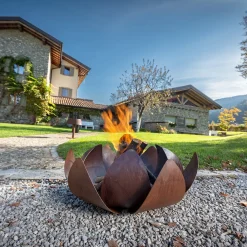 BR121 Braciere Ninfea in Acciaio Corten*LaFerrotecnica Discount