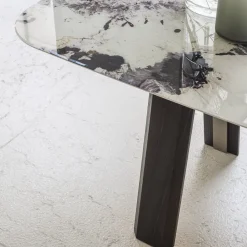 Bridge Tavolo grande Patagonia effetto marmo e rovere*Morica Design Hot