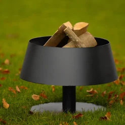 BR114N Braciere Lampada Bassa in Ferro Nero*LaFerrotecnica Sale