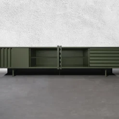 B-SIDE Credenza a 4 ante in MDF verde rosmarino*DLA Design Lab Hot