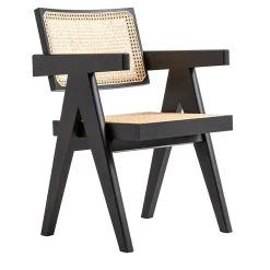 Capitol Complex Office Chair, Hommage à Pierre Jeanneret - Seduta in paglia di Vienna*Cassina Outlet