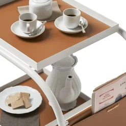 Carrello da bar con ruote Zenzero White di Sameer Alameen*Opinion Ciatti Clearance
