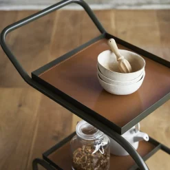 Carrello da bar con ruote Zenzero verde scuro di Sameer Alameen*Opinion Ciatti Outlet