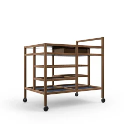 Carrello da portata in noce Canaletto di Bodil Kjær*Cassina Clearance