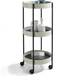 Carrello Route Totem in Pelle Bianca*Enrico Pellizzoni Outlet