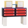 Cassettiera con armadi Granito di Nathalie Du Pasquier - Post Design*Memphis Best