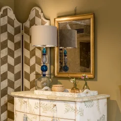 Cassettiera Dorsoduro Bianco Gesso con Motivo Foglie*Porte Italia Online