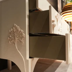 Cassettiera Linpha in Legno di Acero Bianco con 4 Cassetti*Cafedesart Online