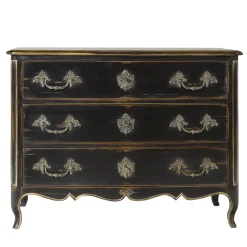 Cassettiera nera Luigi XV*Salda Outlet