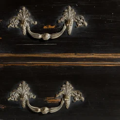 Cassettiera nera Luigi XV*Salda Outlet