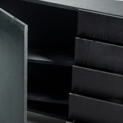 Cassettiera W Il Toro in Rovere Nero Laccato*Paolo Pallucco Outlet