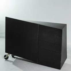 Cassettiera W Il Toro in Rovere Nero Laccato*Paolo Pallucco Outlet