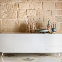 Cassettone bianco a 6 cassetti Tiles*Barba Design Clearance