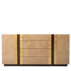 Cassettone Diadema impiallacciato in radica di mirto*Mantellassi 1926