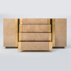 Cassettone Diadema impiallacciato in radica di mirto*Mantellassi 1926