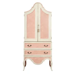 Cassettone Pesaro Secretary rosa e verde chiaro*Porte Italia Hot