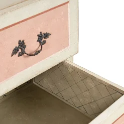 Cassettone Pesaro Secretary rosa e verde chiaro*Porte Italia Hot